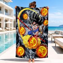 Goku Anime Beach Towel, Microfiber Beach Towel, Perfect For Pool, Beach, Travel, Home Decor Beach Party Fan gifts 70cmx140cm(27x55inch)