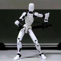 Dovanos Daugiašarniriai Judantys Roboto Figūrėlės Manekenai 13 3D Spausdinti Manekenai Veiksmo Figūrėlės Modelis Keičiantys Formą Robotas Suaugusieji gray