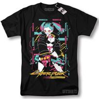 Cyberpunk Edgerunners 2077 Shirt Anime Lucy Rebecca David Cosplay Gamer T-Shirt Unisex T-Shirt XXXL gray