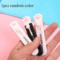 Cute Cat Paw Utility Knife Portable Paper Cutter Letter Envelope Opener Express Box Knife Box Cutter Knife Unbox Office Supplie white