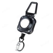 Retractable Keychain for Apple Air Tag Holder Badge Reel Protective Air Tags Case for Badges Holder Keys Luggage Anti-lost gray