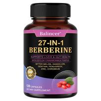 Balincer 27-in-1 Berberino papildas 300 mg, su Ceilono cinamonu, marguoju usniu, kartūniu, kiaulpieniu, ožragiu, cinku, chromu, 120 kaps. 120 Capsules