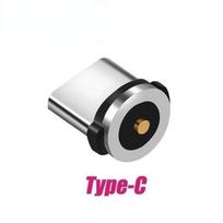 1/3/5/10Pcs for choose Round Magnetic Cable Plug Type C Micro USB Lightning Magnetic Charging Cable Plug 1Pcs-Only Type C Plug kaip parodyta spalva