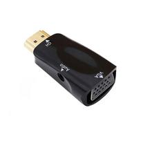 HDMI suderinamas į VGA kabelio keitiklis, kištukas į lizdą, adapteris, 3,5 mm lizdas garsui, HD 1080P, skirtas kompiuteriui, nešiojamam kompiuteriui, planšetiniam kompiuteriui Bundel 1