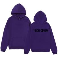 Homixide Gang HXG Rokgrupių Džemperiai 1-800-OPIUM Spaudas Džemperiai Žieminiai Drabužiai ilgomis Rankovėmis Vyriški Viršutiniai Drabužiai Puloveris 3XL blue