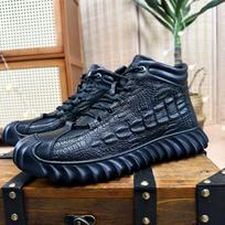Kuaishou winter cotton shoes men's velvet warm Martin boots fashion versatile outdoor mountaineering men's shoes 44 black