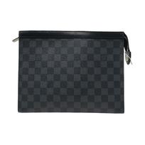 [Pre-Owned] Louis Vuitton Pochette Voyage MM 'Black Damier Graphite Canvas' - Very Good #5SAD1F ONE SIZE