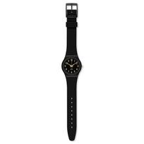 SWATCH Original Series Quartz Movement Student Fashion 30 Meter Waterproof 39.2mm Black Dial Biosource Material Case Biosource Material Strap SO28B113 juoda