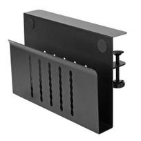Yousheng Desk Side Laptop Holder No Drill Clamp-on Desk Shelf Tablet Computer Storage Organizer Heavy Duty Desk Hanging Vertical Laptop Stand Tray juoda