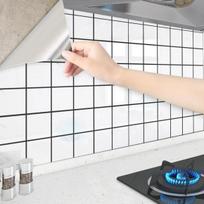 Waterproof and Grease-Resistant Kitchen Wall Decals; Heat-Resistant, Thickened Wallpaper; Moisture-Resistant Wallpaper for Countertop Renovation 60cm width - 50cm length beige
