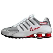 Nike Shox NZ serijos bėgimo bateliai Unisex Pilki Balti 378341-104 43 balta