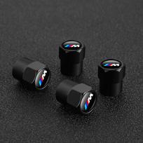 4Pcs Car Tire Valve Cap Dustproof Cover Holder Accessories For BMW M Performance E91 E60 E90 E39 E87 E36 E92 E70 E46 X3 X5 X1 X2 black