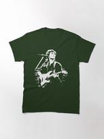 Kino Viktor Tsoi Guitarist| Perfect Gift Classic T-Shirt 3XL miško žalia spalva