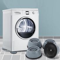 Washing Machine & Refrigerator Anti-Vibration Foot Pads - Height-Boosting, Moisture-Proof, Anti-Slip Single Piece white