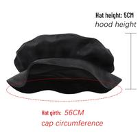 Tudor Flat-top Imitation Suede Beret - Renaissance Festival Accessory for Men & Women One Size black