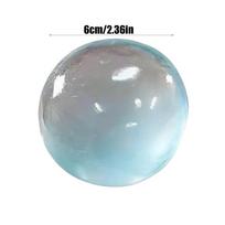 Handmade Coconut Oil Squishy Ball Slow Rising Fidget Stress Ball Clear Jelly Sensory Ball Soft Stress Relief Toy For Adults mėlyna