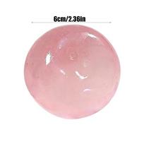 Handmade Coconut Oil Squishy Ball Slow Rising Fidget Stress Ball Clear Jelly Sensory Ball Soft Stress Relief Toy For Adults rožinė