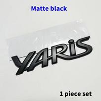 3D Metalinis Yaris Logotipo Emblema Ženklelis Matinis juodas Chromuotas Kamieno Raidės Lipdukas Toyota Yaris Automobilio Išorės Dekoravimo Aksesuarams matinė juoda spalva