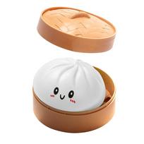 Cute Glitter Filled Simulated Dumpling Squishy Toy Portable Soft Pinch Stress Relieving Present For Children & Adults