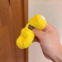 Hot Mulit Simulation Fruit  Asmr Crunchy Squishy Toy Sensory Toy Anti-Anxiety Stress Anxiety Relief Hand Decompression Toy yellow