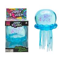 Schylling Nee Doh Jellyfish & Cube Squish Toy, Soft Jelly Squeeze Stress Relief Fidget Toy, Sensory Needoh For Kids & Adults