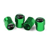 4pcs Car Styling Aluminum Emblem Wheel Tire Valve Stem Air Caps for Skoda Fabia Rapid Yeti Superb Kodiaq S Octavia A5 A7 VRS VII black