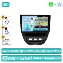 For Peugeot 107 Toyota Aygo Citroen C1 2005 - 2014 Android Car Radio Multimedia Video Player Navigation GPS Carplay Touch Screen Auto Stereo 4CORE 2G 32G black