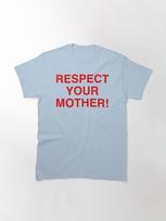 Red Respect Your Mother Harry Styles Red Classic T-Shirt M šviesiai mėlyna spalva