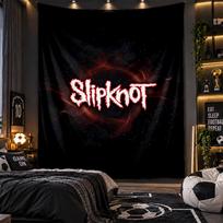 Wall Hanging Tapestry Slipknot Print Cloth for Living Room Bedroom Home Decor 100cmx150cm black
