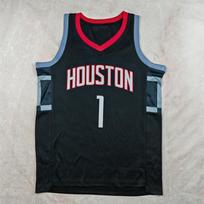 Krepšinio marškinėliai Vyrams Moterims Suaugusiems Sportinė apranga Houston Rockets 1 Amen Thompson Juoda Default black