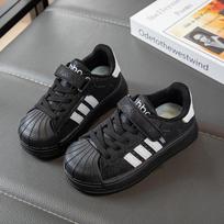 Girls' white sneakers2026Spring and Autumn Shell-Toe Sneakers, Children's Shoes, Boys' Lightweight Shoes, Medium and Large Sizes 27【Inner Length17CM】 juoda