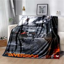 3D The Division 2 flanelinis pledas Žaidėjams Minkštas šiltas pliušinis mesti pledas miegamajam svetainei sofai lovai piknikui Berniukams dovana 30x40in gray