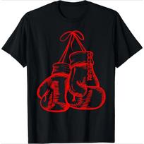 Juokinga gimtadienio dovana Retro Meilė Raudonos bokso pirštinės Dovanos Boksininko dovana Marškinėliai Vyriški drabužiai Streetwear Grafiniai marškinėliai Harajuku M black