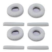 4 vnt. Pakeičiamos ausinių pagalvėlės, tinkančios PX200 PX200 II PX100 PX100 II PX80 PX90 PC130 PC131 ausinėms, galvos juosta pilka