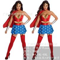 Anime kostiumai, Helovino suaugusiųjų Supermeno Betmeno kostiumai, suaugusiųjų Supermoters Wonder Woman kostiumai XL blue