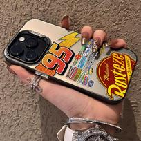 Žaibas Makvynas 95 Cars telefono dėklas iPhone 17 16e 16 15 14 13 12 11 mini Pro Max X XR Air Plus apsaugantis nuo kritimo matinis galinis dangtelis iPhone 13 Pro