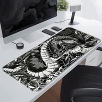 Cool Dragon Mouse Pad Game Console Pad Keyboard Mouse Pad office Pad Desk accessories Computer Laptop Pad overlock 220x180x2mm gray