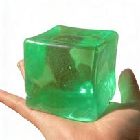 Ypač dideli maltozės ledo kubeliai Fidget Squishes Minkymo ledo kristalas Maltozės išvaizda Spaudžiamas žaislas Squishy Atsipalaidavimui Dovanų didelis dydis green