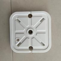 Square Water-Filled Base Pole for Balloon Arrangements white