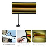 LED Reflector Line Board Light Car Dent Repair Tool for Paintless Dent Detection Yellow Light black