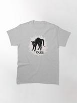 IDLES I-D-L-E-S - Merch Classic T-Shirt L viržių pilka spalva