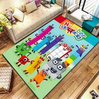 Numberblocks kilimas svetainei, miegamajam, namams, sofos dekoravimui, vaikų žaidimų neslystantis grindų kilimėlis 80x120cm( 31x47in)