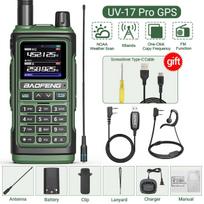 Baofeng UV-17Pro GPS Walkie Talkie 108-136MHz Air Band VHF UHF 200-260MHz 350-355MHz FM Radio Six Bands Wireless Copy Frequency EURO