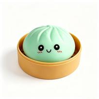 Realistic Giant Dumpling Squishy Toy With Steamer, Soft Dough Ball, Stress-Relief Fidget Toy, Funny Creative Gift,High Quality