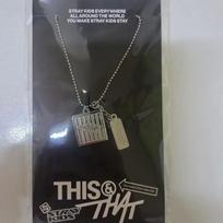 STRAY KIDS SKZ this & that Pop-Up MD necklace gray