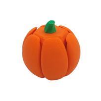 3D Printed Pumpkin Transforming Toy Flexible Pumpkin Figurine Stress Relief Toy for Halloween orange