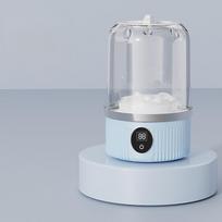 Nešiojama mini elektrinė skalbimo mašina Maža kelioninė Greitojo skalavimo Apatinio trikotažo skalbimo mašina Pažangi identifikacija Skalbimo įranga šviesiai mėlyna spalva