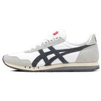 Onitsuka Tiger Dualio Audinys Karvės Split Oda Sportiniai Atsipalaidavę Patogūs Neslystantys Žemi Gyvenimo Būdo Batai Unisex Krosiniai Batai Juodi Balti D600N-0190 37.5 gray