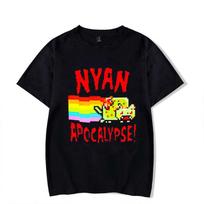 Funny Wile E Coyote Tee Shirt Men Women Cartoon Casual T-shirt Graphic Size Tops Streetwear Y2k Tshirt Hip Hop Gothic Clothes 4XL black