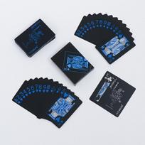 Premium Waterproof PVC Playing Cards with Box Perfect for Parties Games Cardistry Magic Tricks 1pcs High Quality Practical Daily Use blue